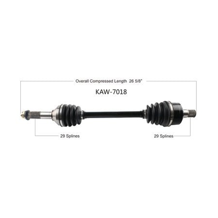 Wide Open OE Replacement CV Axle for KAW REAR L/R KRF800 TERYX 16-20 KAW-7018